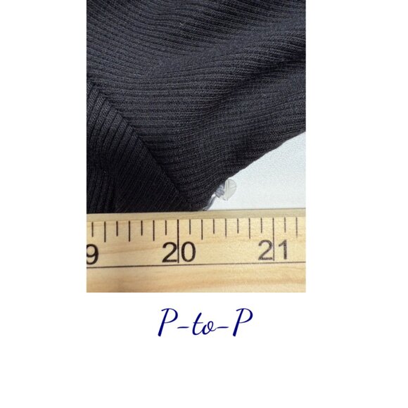 Liz Claiborne Women's Sweater Medium, Black, Chic & Versatile - Picture 4 of 8